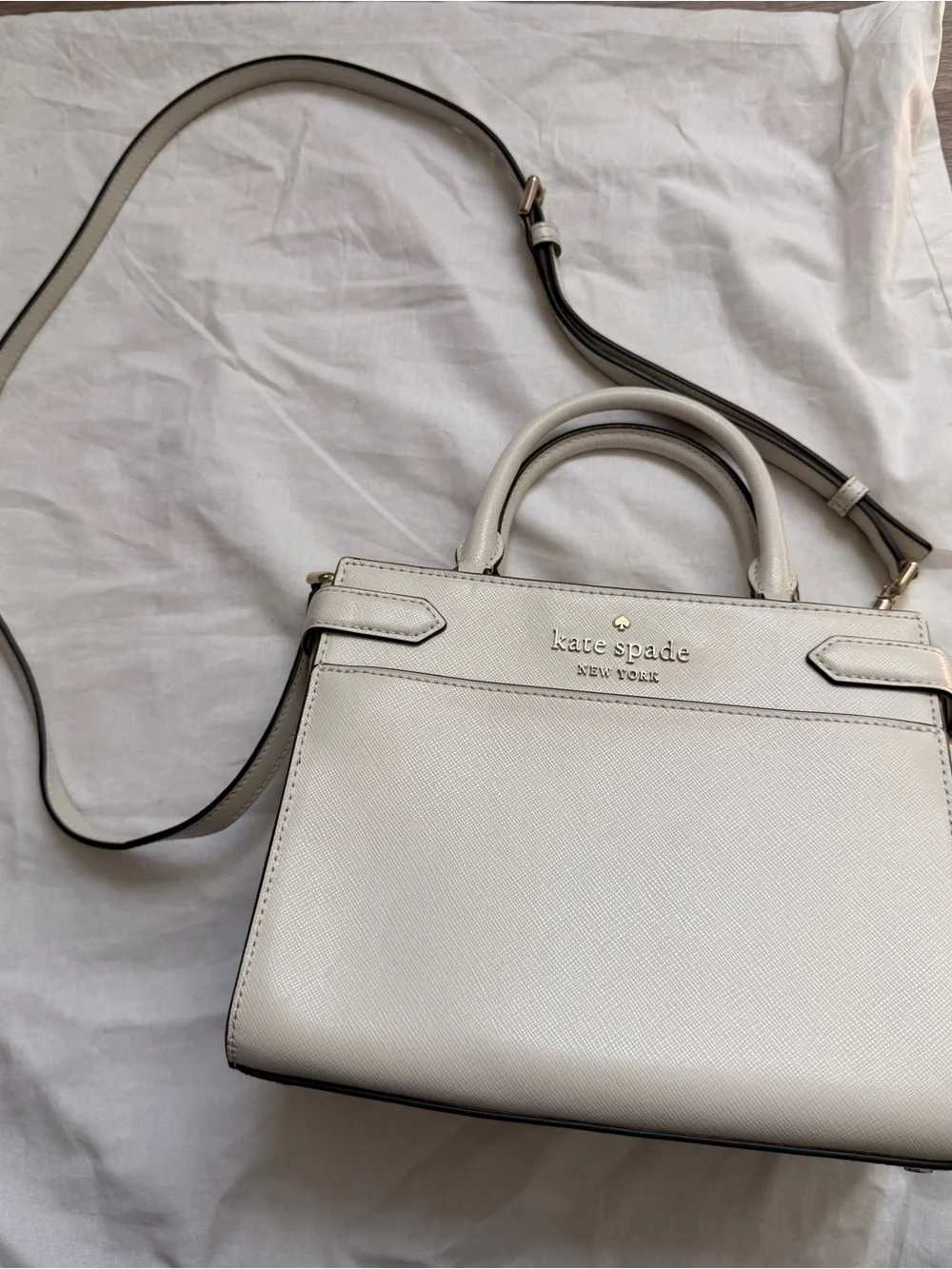 KATE SPADE NEW YORK White Crossbody Tote